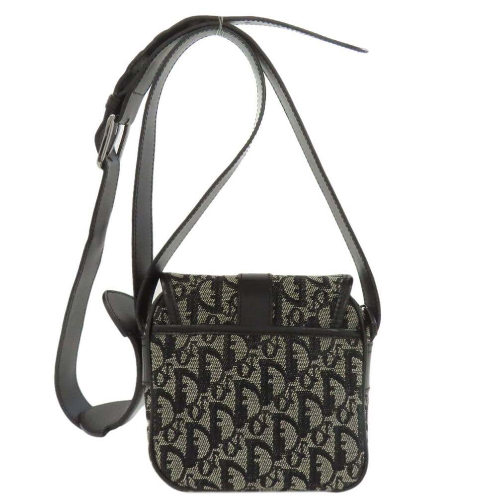 CHRISTIAN DIOR Black Canvas Trotter Shoulder Bag - Picture 2 of 16
